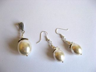 Set mireasa din perle naturale 19648