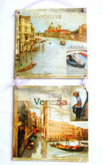 Set tablouri Venezia, canalele din Venezia 16696