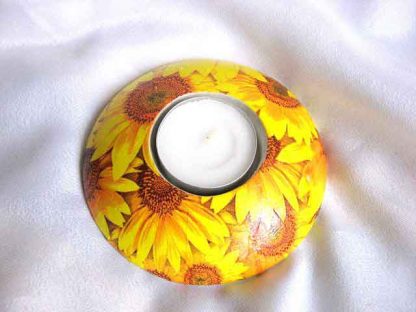 Design floarea soarelui, suport de lumanare si lumanare 25954