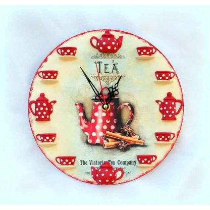 Ceas ora de ceai, tea time - The Victory Tea Company, ceas de perete 1528