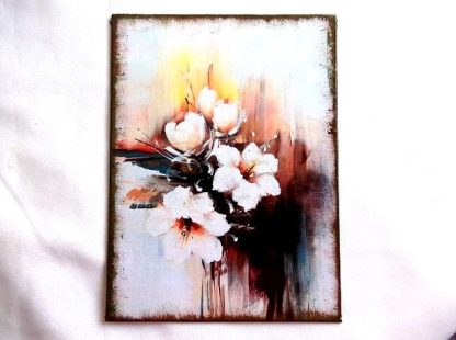 Flori albe de vara, tablou pe panza 36318