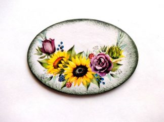 Magnet cu flori de trandafir, lalea, albastrele, floarea soarelui, magnet frigider 40421
