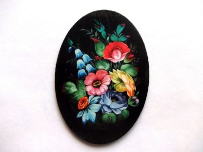 Magnet cu flori viu colorate, magnet pe lemn pentru frigider 40416